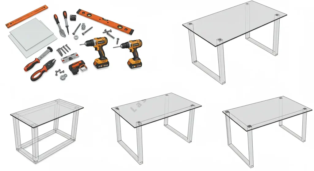 ساخت میز پلکسی